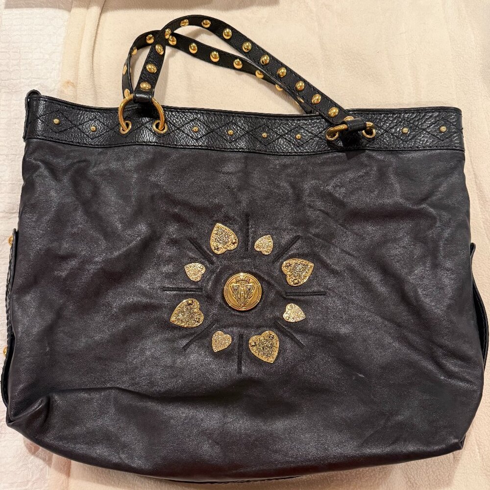 NWT- Gucci Black Leather Large Irina Tote